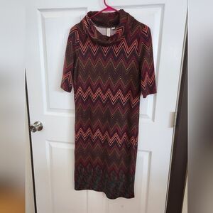 Chevron Patterned Dress